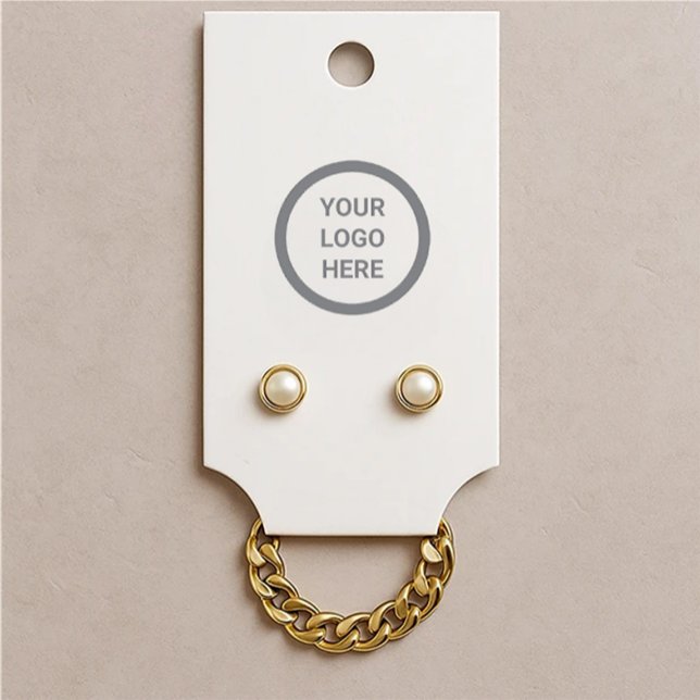 Minimalistiskt avläsnings- och Necklaces-Visning Visitkort (Skapare uppladdad)