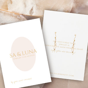 Minimalistiskt avläsningskort för judiska Visninga Visitkort