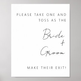 Minimalistiskt avslutande av konfetti poster