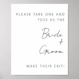Minimalistiskt avslutande av konfetti poster