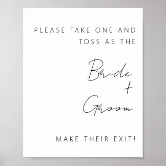 Minimalistiskt avslutande av konfetti poster