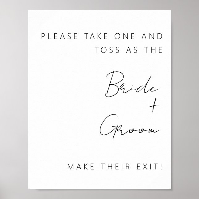 Minimalistiskt avslutande av konfetti poster (Framsidan)