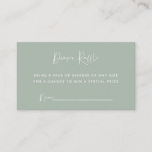 Minimalistiskt avståndskort för Grönt