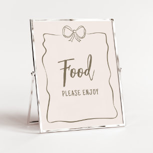 Minimalistiskt babyskor för coquette poster