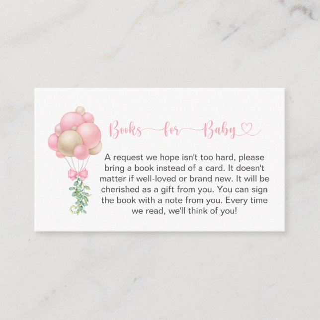 Minimalistiskt babyutskick Bokar för Baby Tilläggskort (Framsida)