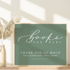 Minimalistiskt babyvisningsprogram Bokar för Baby  Poster