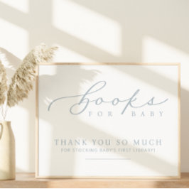 Minimalistiskt babyvisningsprogram Bokar för Baby  Poster