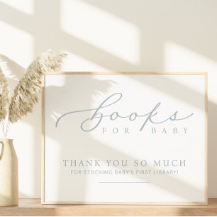 Minimalistiskt babyvisningsprogram Bokar för Baby Poster