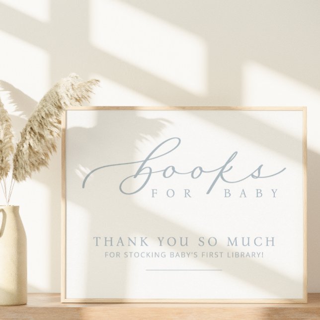 Minimalistiskt babyvisningsprogram Bokar för Baby  Poster (Skapare uppladdad)