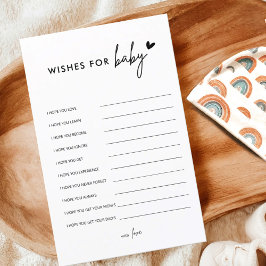 Minimalistiskt babyvisningsprogram, Önskemål för B