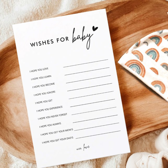 Minimalistiskt babyvisningsprogram, Önskemål för B (Skapare uppladdad)