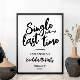 Minimalistiskt Bachelorette-parti Poster