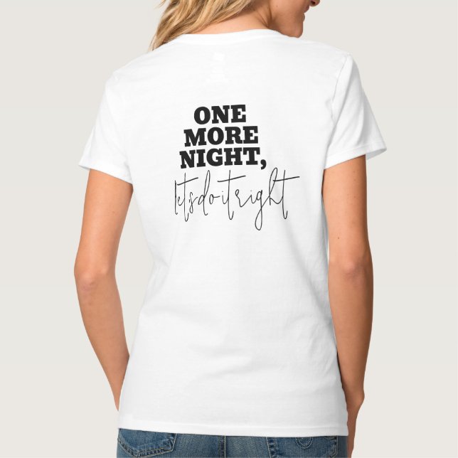 Minimalistiskt Bachelorette-parti T Shirt (Baksida)