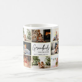 Minimalistiskt Barnbarn gör Life Grand 8-foto Kaffemugg