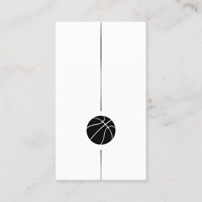 Minimalistiskt Basketball-Affärskort Visitkort (Framsida)