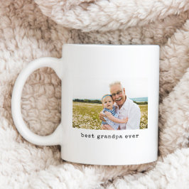 Minimalistiskt bästa morfar någonsin Foto Kaffemugg