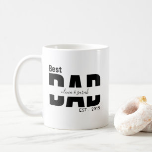 Minimalistiskt bästa Pappa någonsin etablerat Fars Kaffemugg
