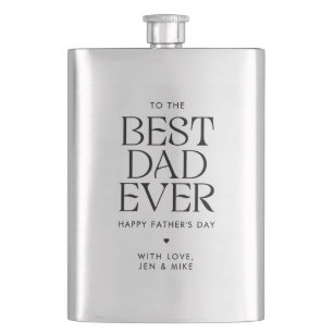 Minimalistiskt bästa Pappa någonsin modernt Fars d Fickplunta