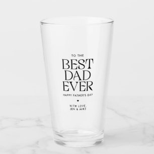 Minimalistiskt bästa Pappa någonsin modernt Fars d Glaskopp