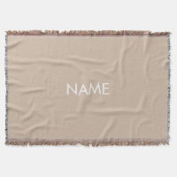 Minimalistiskt beige än anpassat namn monogram fas