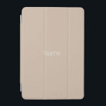 Minimalistiskt beige än anpassat namn monogram iPad mini skydd<br><div class="desc">Elegantens minimalistiska moderna beige-beige-beige-beige-beige-beige-beige-beige-beige-beigrammogram iPad mini Cover</div>