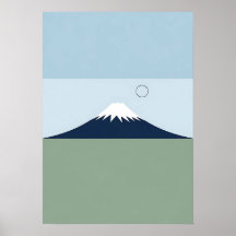 Minimalistiskt berget Fuji