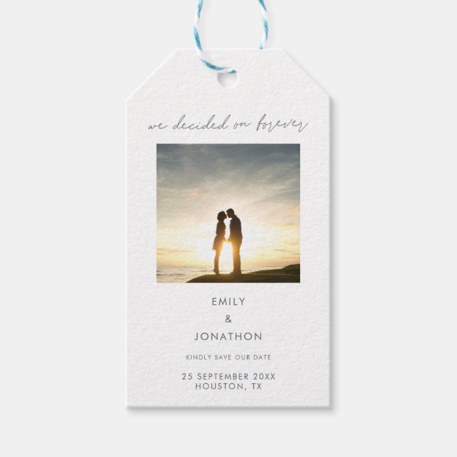 Minimalistiskt beslut om hur du ska använda fotosk presentetikett (Framsidan)