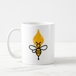 Minimalistiskt bihonung Flame Kaffemugg