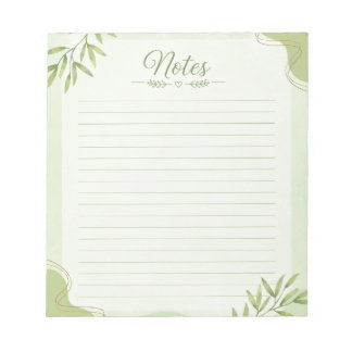 Minimalistiskt bladskrivarpapper anteckningsblock