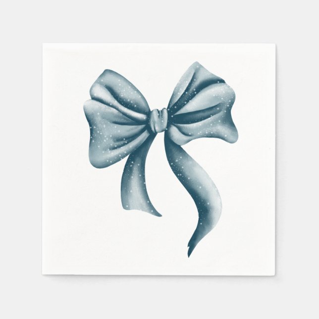Minimalistiskt blått fack Könsneutralt babyskor Pappersservett (Framsidan)