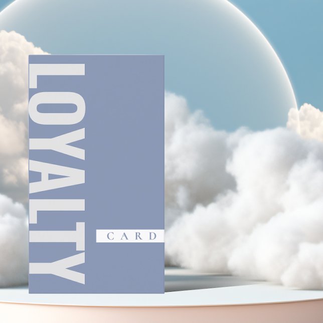 Minimalistiskt blått förmånskort för Elegant Visitkort (Skapare uppladdad)