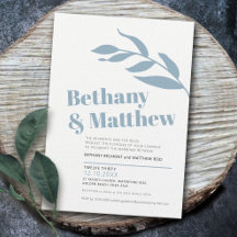 Minimalistiskt blått grått, vitt olivträd löv bröl