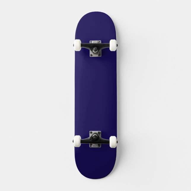 Minimalistiskt Blått Skateboard | Modernt Coolt Sk (Framsida)