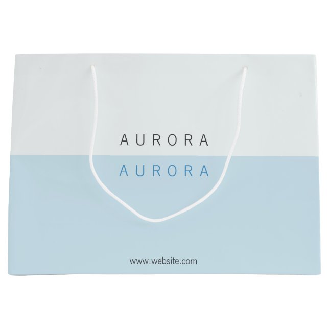 Minimalistiskt Blått Tvåtons Affärskort (Framsidan)