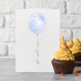 Minimalistiskt blått vattenfärgbatong kommer snart kort