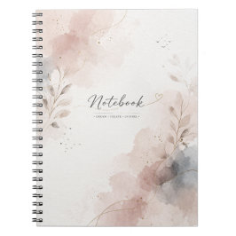 Minimalistiskt Blommigt Anteckningsblock | Estetis
