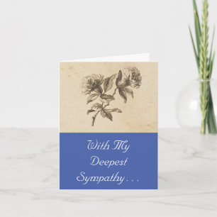 Minimalistiskt Blommigt- och skriptsymbolkort Kort