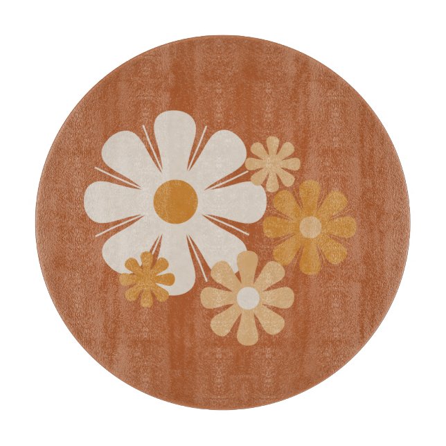 Minimalistiskt Blommönster för Flower Locus Retro (Framsidan)