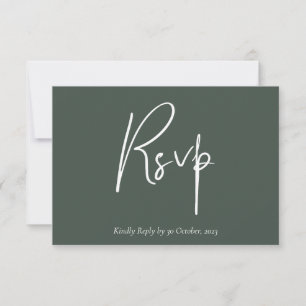 Minimalistiskt blomsterkort för RSVP OSA Kort
