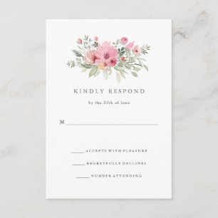 Minimalistiskt bloom Bröllop svar