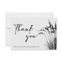 Minimalistiskt Boho Pampas Grass Black & White-tac