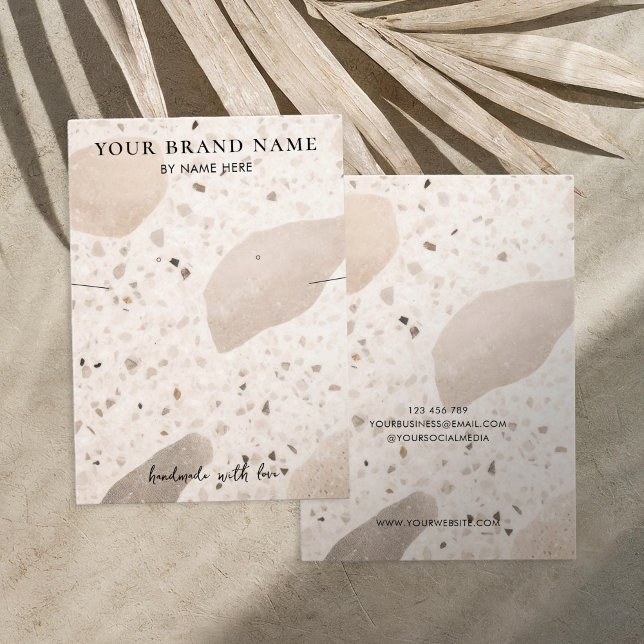 Minimalistiskt boho-Visning för juvelyr Visitkort (Skapare uppladdad)
