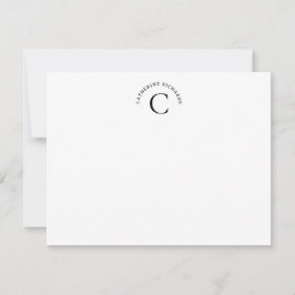 Minimalistiskt böjt platt anteckningskort