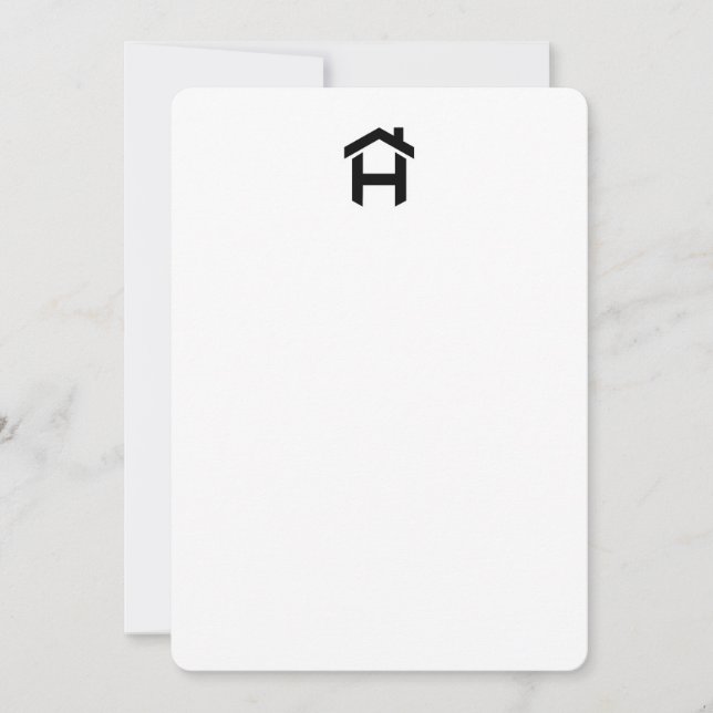 Minimalistiskt bostadsinitiativ, Notecard Inbjudningar (Framsida)