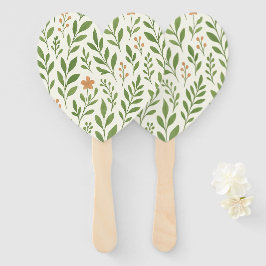 Minimalistiskt botaniskt mönster med gröna blad