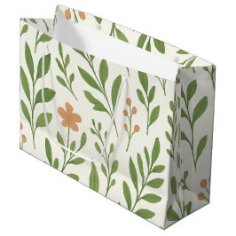Minimalistiskt botaniskt mönster med gröna blad