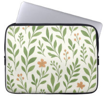 Minimalistiskt botaniskt mönster med gröna blad