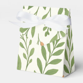 Minimalistiskt botaniskt mönster med gröna blad presentaskar