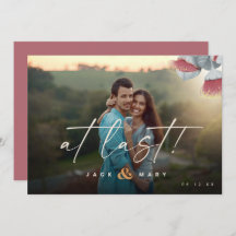 Minimalistiskt botaniskt spara datumet med foto