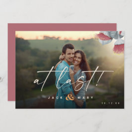 Minimalistiskt botaniskt spara datumet med foto